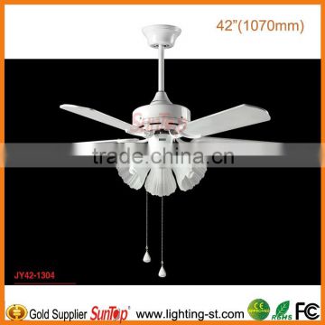 2014 new modern 42" remote control light and ceiling fan JY42-1304