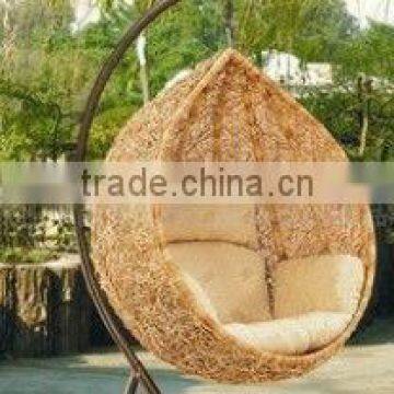 natural rattan hanging chair in china