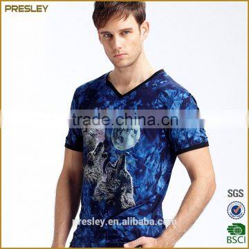 wholesale custom polyester all over print sublimation t shirt, design dry fit full printing sublimated t-shirt