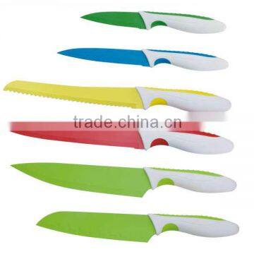 Kitchen Knife set with non stick coating for new handle