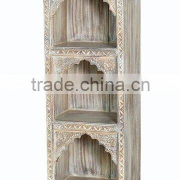 Indian antiques Furniture Wooden carved book rack