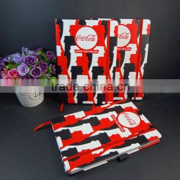 customized design printing leather hardcover notebook