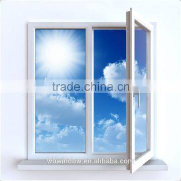 Economic price Europe style PVC casement windows in Foshan