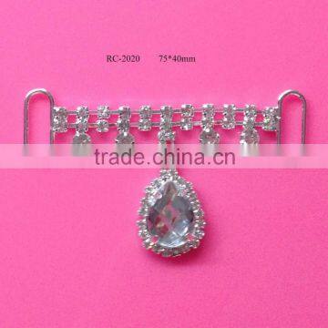 Stock hot selling Factory price rhinestone connector for headband/hairwear(RC-2020)