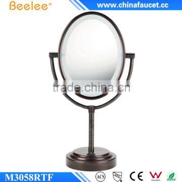 Antique Copper Two Way Mirror LED Thin Bedroom Decorative Table Mirror photo-2