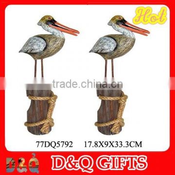 Gift polyresin bird figurine for tourist