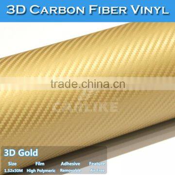 Stretchable Air Bubble Free Gold Carbon Film For Auto Body 1.52x30M 1.27x30M photo-3