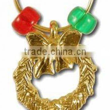 Wreath Wine Charm
