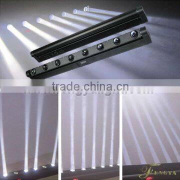 hot selling 8pcs 10w led white beam disco light