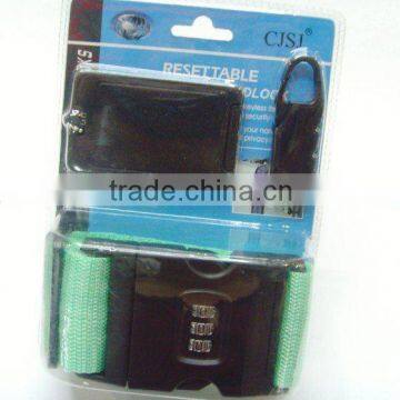 Promotion price Travel Kit (suitcase Strap + travel Tag +Luggage Lock )