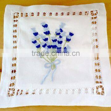 Hand Embroidered Lavender Sachet/bag/pillow (design #56)
