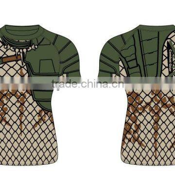 Custom MMA Short Sleeve Rashguard BJJ Rashguard