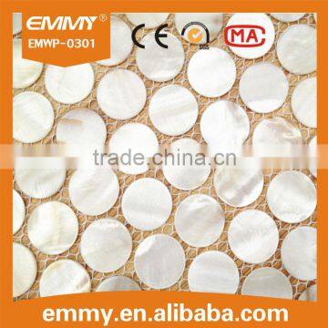 2016 New Design Washroom/Kitchen Wall Decorative White Freshwater MOP Shell Mosaic Tile photo-4