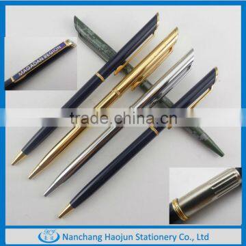 Hot Selling Small Moq Simple Design Metal Pen for Sample Free