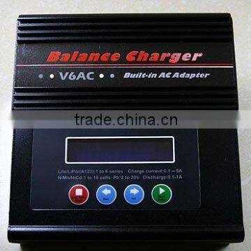 100-240V Input 1-6S 5A Dual Power LiPo/LiFe Balance Charger/Discharger V6AC