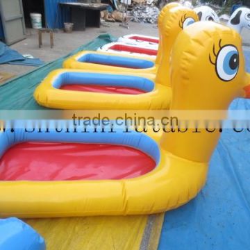 inflatable yellow duck water boat for kids