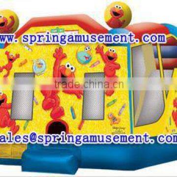 colorful bouncy castle with slide, inflatable combo, inflatable amazing jumper SP-C4026