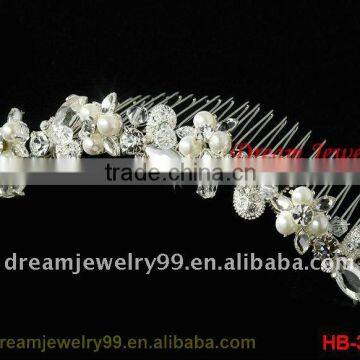 Fancy brooch rhinestone pearl brooch for wedding clothes