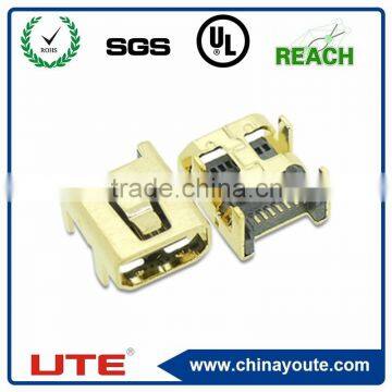 vertical hdmi connector 8P gold-plated