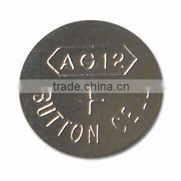 AG12 button cell battery with CE,ROHS,SGS