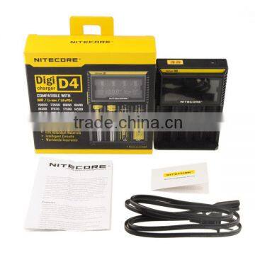 Alibaba Co Russia Best Price Original Nitecore D4 Intelligent 18650 26650 Battery Charge US/EU/UK Plug With LCD Display