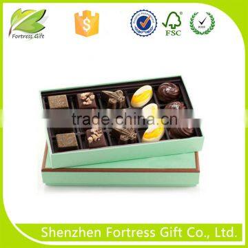 custom eco-friendly fancy chocolate packaging gift box