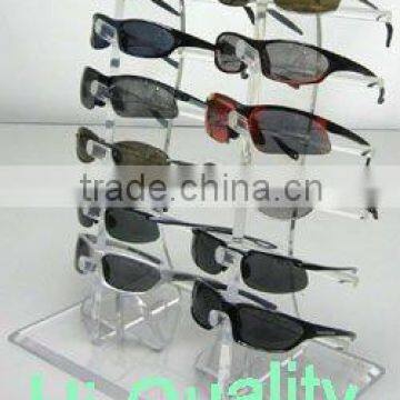 customized 2 Column Clear Acrylic Sunglass Display Rack