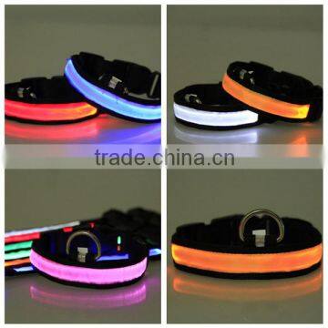 Nylon Dog Training Collar LED Dog Collar