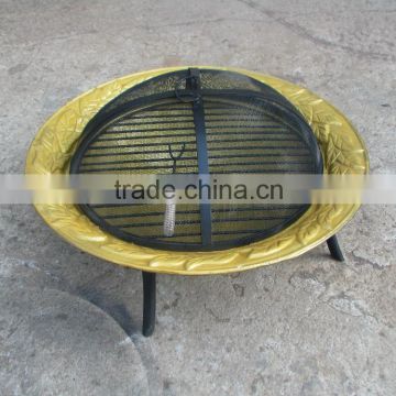 30.3" Outdoor Cast Iron Fire Pit