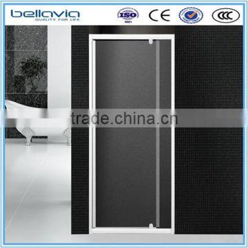 frameless glass shower screen fixed panel shower glass pivot door 6423B