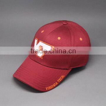 CHEAP CUSTOM PROMOTIONAL RED COTTON SPORTS CAP EMBROIDERY MACHINE