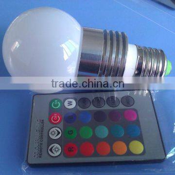 high quality e27 5w led rgb bulb