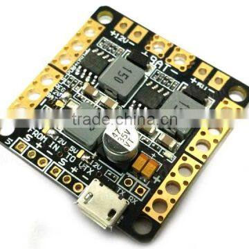 Power Distribution Board PDB with OSD BEC Output 5V 12V 3A LC Filter for CC3D