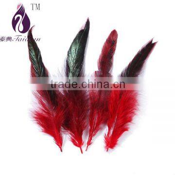 red rooster chicken feather for jewelry DIY/party/New Year decoration