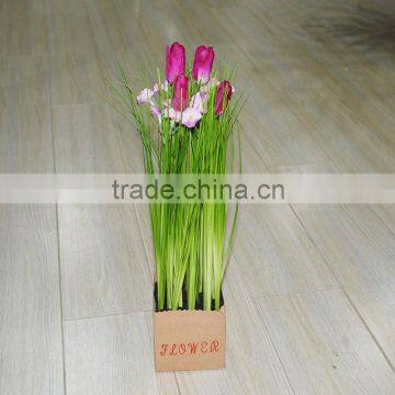 Onion Grass Artificial Iris Flower Silk Flowers Wholesaler