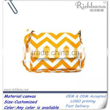 2016 fashion chevron camera bag