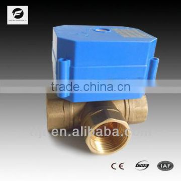 3-way 6N.m torque 1" 220VAC electric flow control valve for Irrigation equipment,drinking water equipment T flow L flow