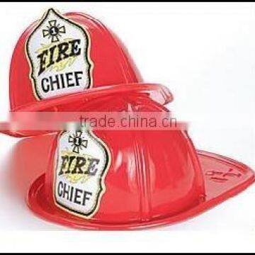 modle6015 adult size red plastic fire hat