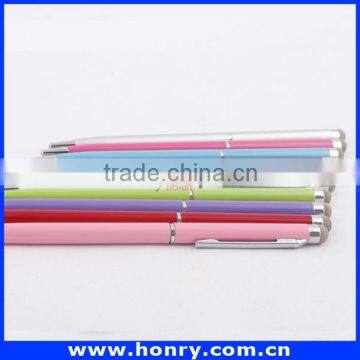 Colorful retractable stylus touch screen pen for touch screen as gift