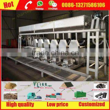 Economical rice husk wood briquette extruder machine