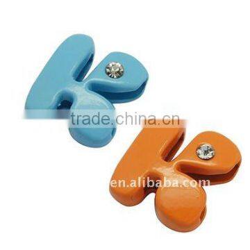 Alloy Rhinestone Letter Slider Charms(ALRI-A001-K)