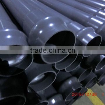 125mm black rigid pvc pipe,lead free water flow pvc pipe