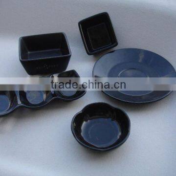 YT black stock ceramic sauce saucer