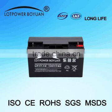 GuangZhou Battery 12v 17ah Rechargeable MF Battery Batteries