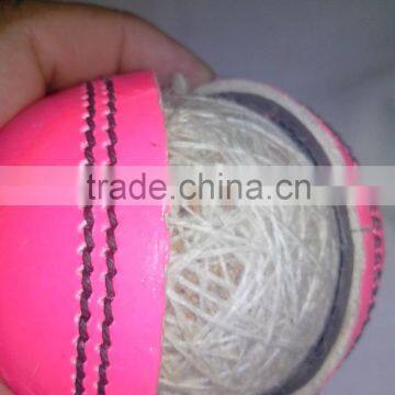 Pink Leather Cricket Ball