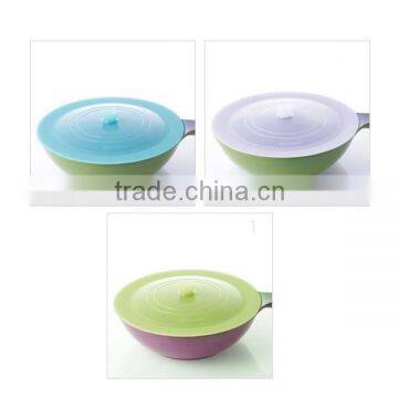 heat resistant airtight suction silicone cooking pot cover for keeping fresh