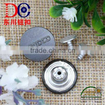 17mm jeans buttons and rivets shank jeans button metal buttons for jeans