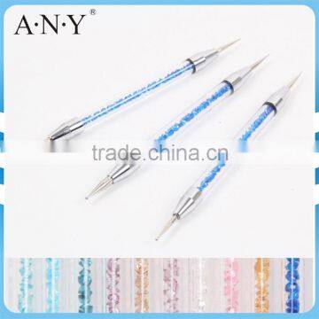 ANY Nail Art Beauty Care Dotting Design Rhinestone 3PCS Nail Art Dotting Tool Set