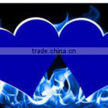 Blue Hearts With Blue Flames Photo License Plate