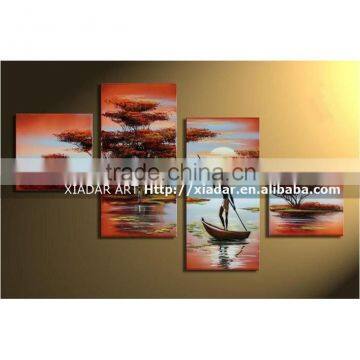 100% handmade nude african women canvas paintings for bedroom decorative